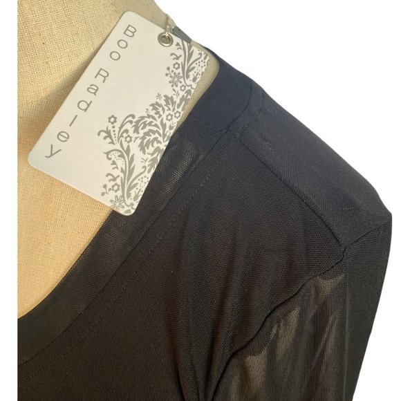 💰5 For $40 / BOO RADLEY AUSTRALIA - BLACK MESH LONG SLEEVED TOP (BNWT) - Picture 2 of 9